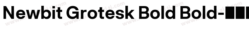 Newbit Grotesk Bold Bold字体转换